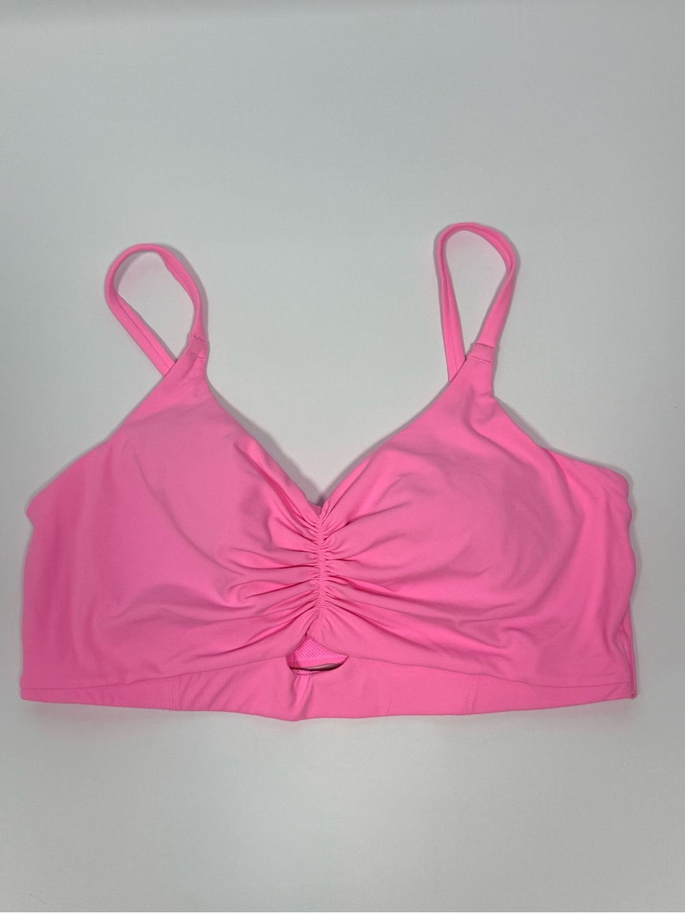 All in Motion Pink Spaghetti Strap Workout Jog Sports Bra XXL